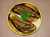 Aubergine grillée entiére avec thina