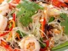 Le Chaud Froid de Vermicelles Transparent aux Fruits de Mer