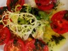 Tomates à l'ancienne, burrata, basilic frais
