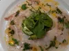 Ceviche de daurade Royale, citron vert et grenade